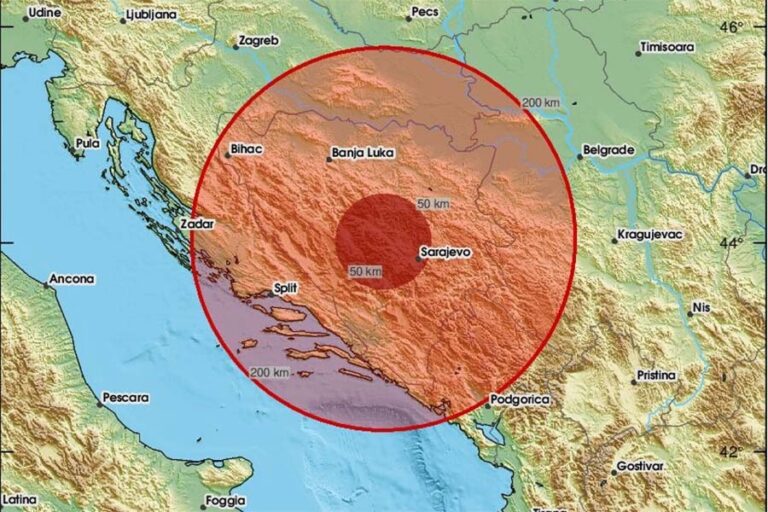 „Dobro je zatreslo, kao grmljavina“: Zemljotres pogodio Bosnu i Hercegovinu, građani se javljali u panici