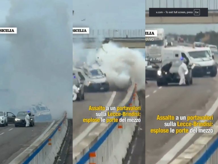 Haos na jugu Italije: Banda napala kombi za novac, policija na nogama (VIDEO)