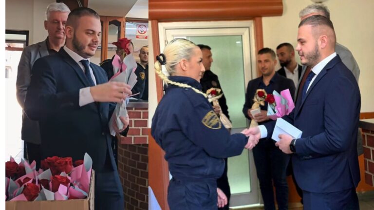 Zaposlenice KPZ Zenica dobile ružu i 100 KM povodom Dana žena