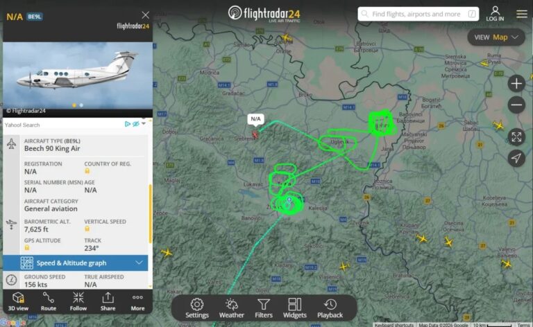 Britanski avion ponovo kružio iznad Tuzle i Bijeljine, zabilježene neuobičajene putanje
