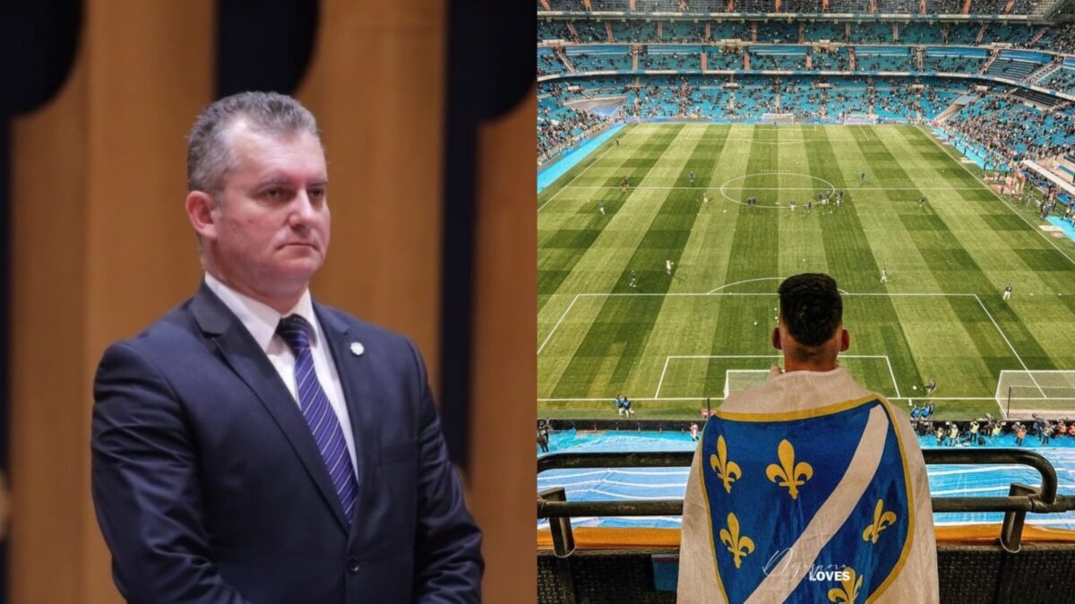 Hrvatska seljačka stranka prijavila FIFA-i navijače BiH zbog zastava s ljiljanima