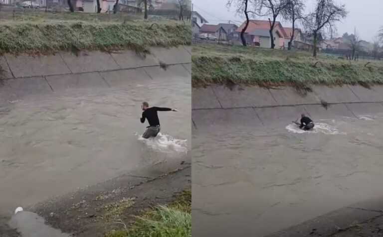 Jovan iz Bratunca skočio u nabujalu rijeku i spasio srnu