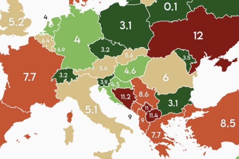 Internetom kruži nova mapa: Podaci za BiH su zabrinjavajući