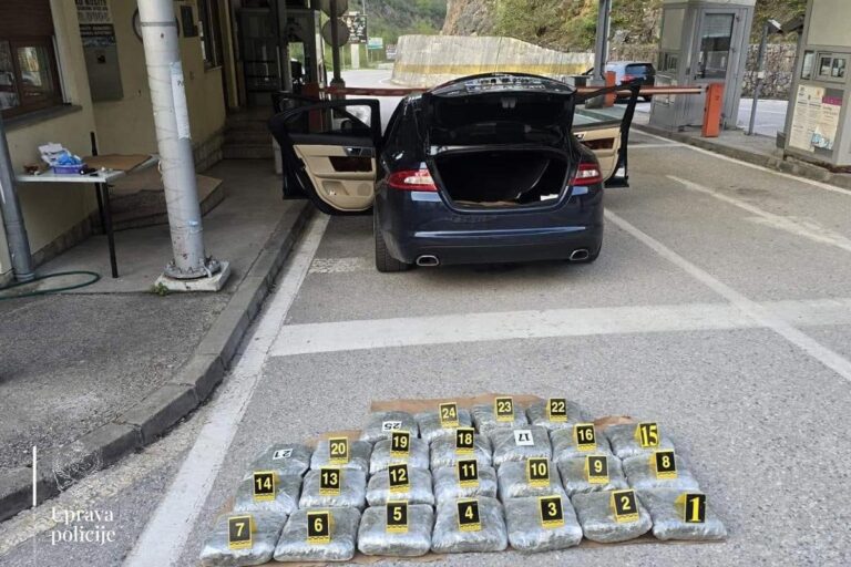 Velika zapljena na granici s BiH: Policija pronašla 25 kilograma droge