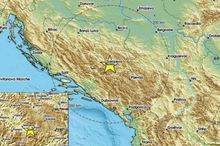 Zemljotres uznemirio Sarajevo