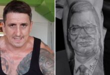 Kristijan Golubović istetovirao lik Aleksandra Vučića